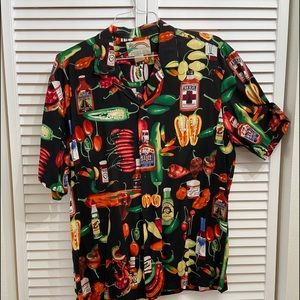 Paradise found hot chili men's shirt!
